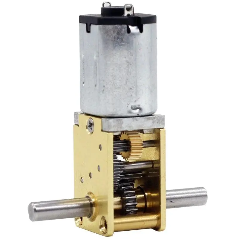 3~12V Ga12-N20 Worm Gear Dc Motor Double/Dual Shafts With Self-Locking For Intelligent Car/Robot/Diy Model 1