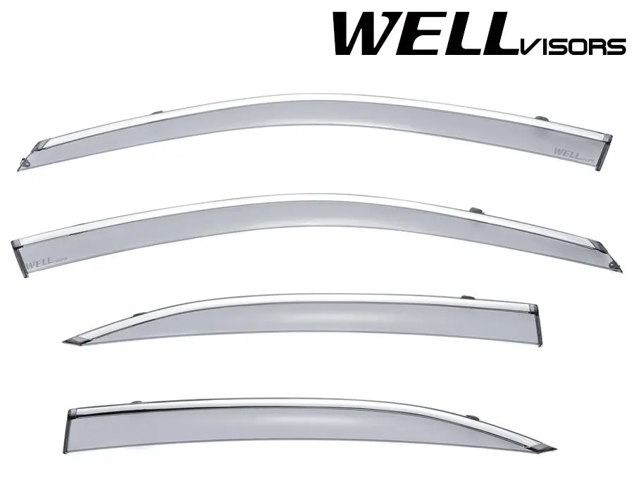 Well Visors Lexus Is250 Is200t 14-19 With Chrome Trim 1