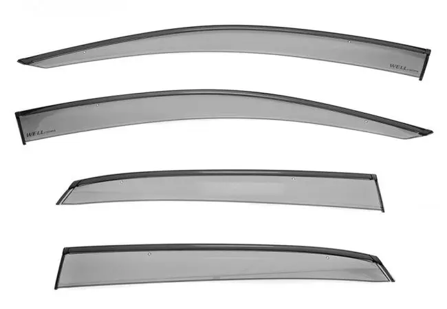 Well Visor For Honda Civic 5 Door Hatchback 2017+ With Black Trim 1