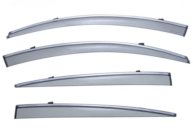 Well Visor For Lexus Gs300 Gs350 Gs430 Gs450h Gs460 06-11 With Chrome Trim 1