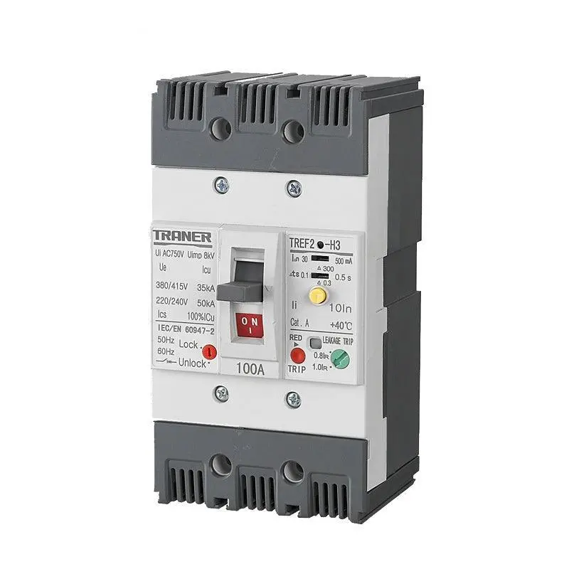 3 ขั้ว Elcb Tref2-125 หน่วงเวลา 15-125A กรณีแม่พิมพ์ปรับกราวด์เบรกเกอร์รั่ว 1