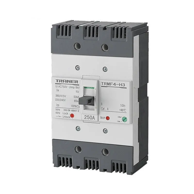 3 ขั้ว Mccb ปรับความร้อน Trmf4-250 230V / 50Ka 3P 100-250A เบรคเกอร์กรณีแม่พิมพ์ 1
