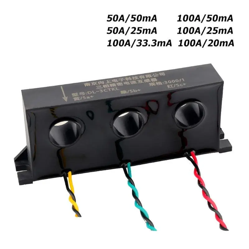 3 Phase Transformer Current Dl-3Ctkl 100A/50Ma 1:2000 100A/25Ma 4000:1 1