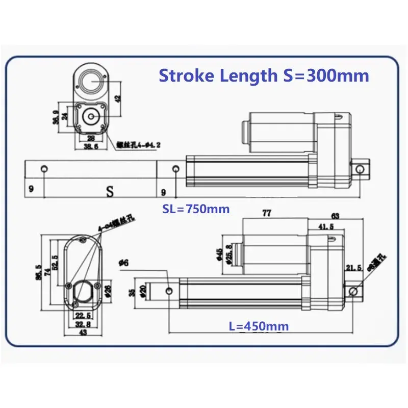 Linear Actuator With Hall Encoder 21
