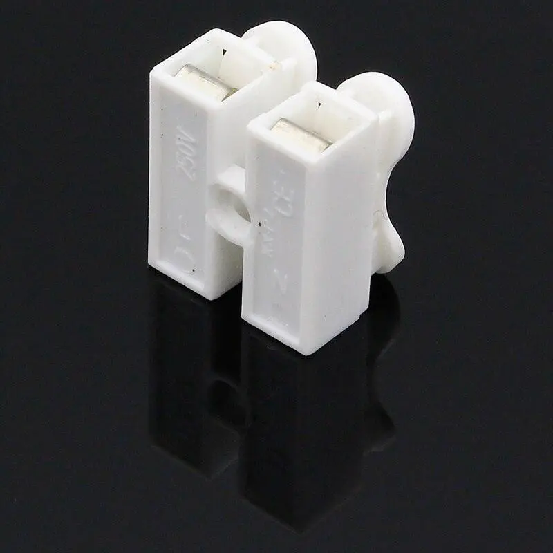 50Pcs Lot 2 Pins Electrical Cable Connectors Ch2 Quick Splice Lock Wire Terminals 2