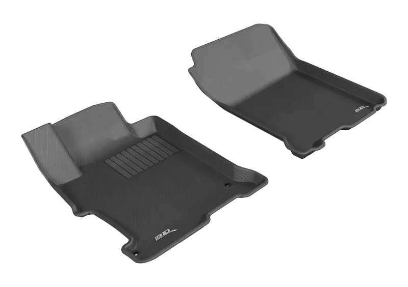 3D Maxpider 2013-2017 Honda Accord Kagu 1St Row Floormat - Black 1