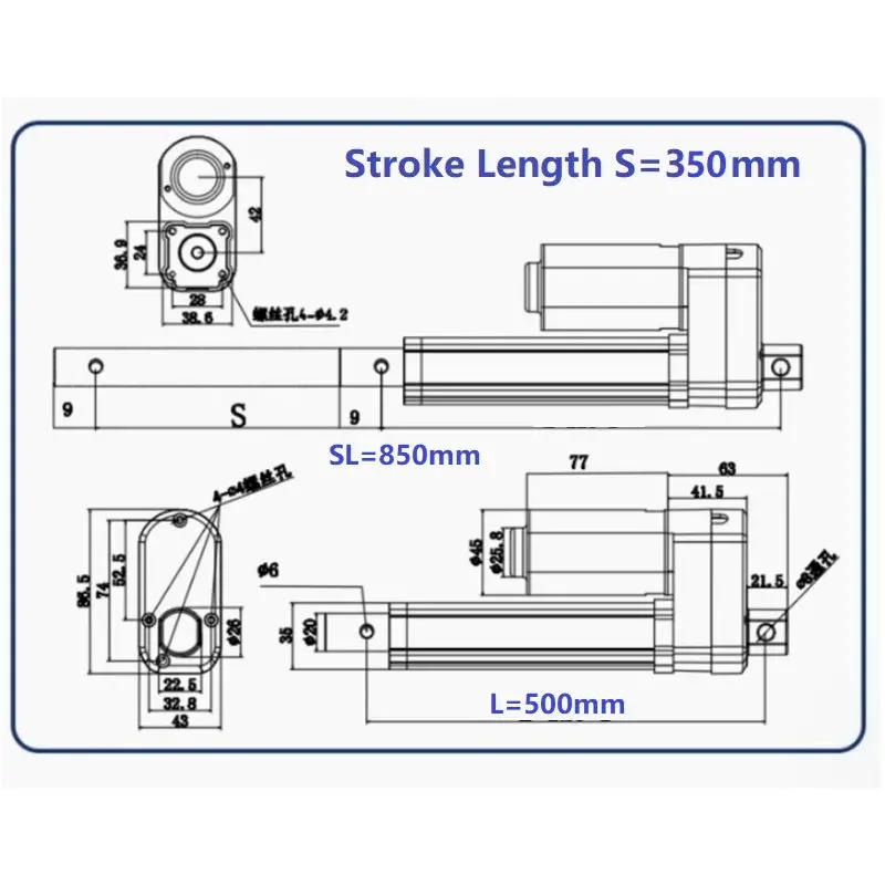 Linear Actuator with Hall Effect Encoder – Precision Position Feedback for Automation Systems - Image 25