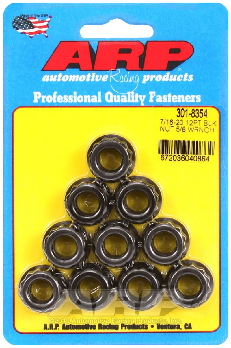 Arp 7/16-20 5/8 Socket 12 Pt Nut Kit 1