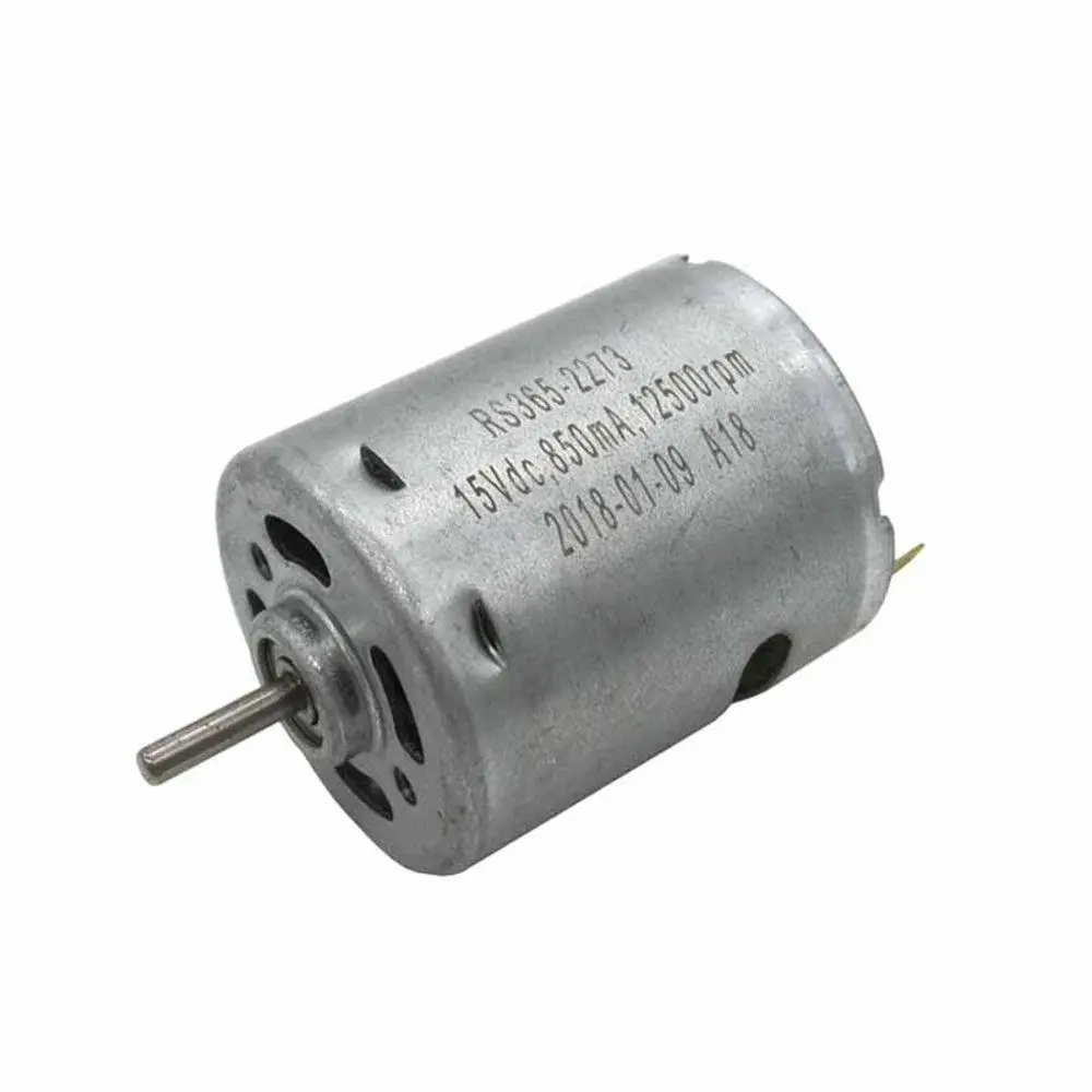 365 Micro Dc Motor 12V-18V High Speed 11300Rpm-17500Rpm Ball Bearing Carbon Brush Electric Diy Model Engine Fan Rs365-2273 1
