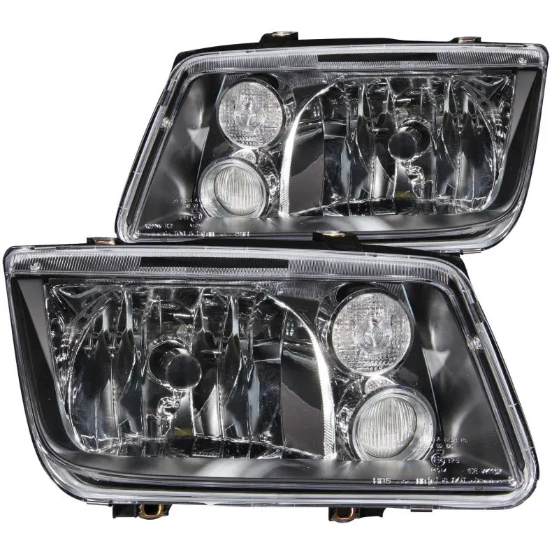Anzo 1999-2005 Volkswagen Jetta Crystal Headlights Black W/O Bulbs 1