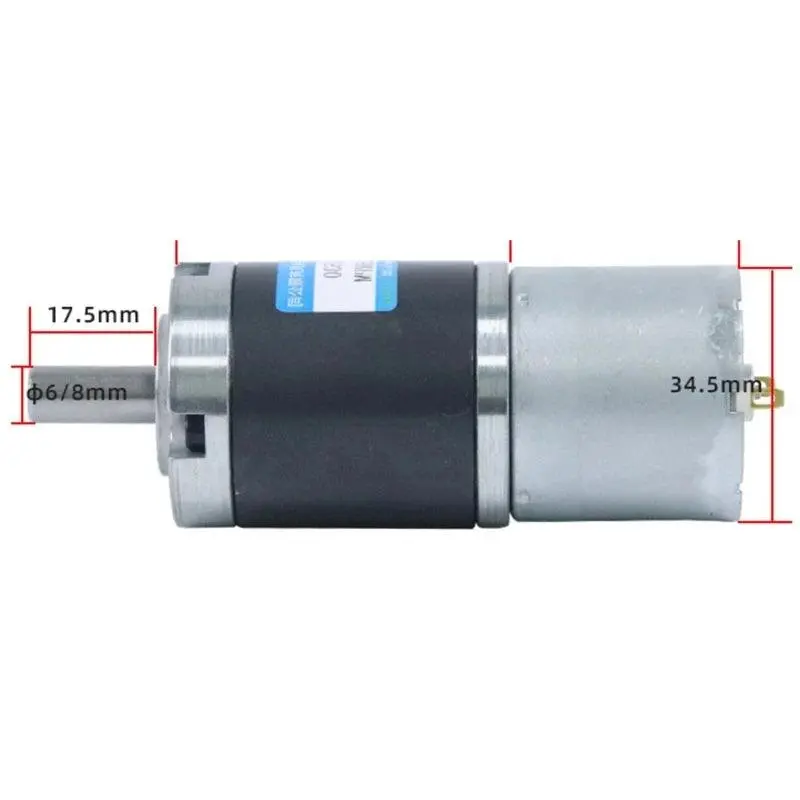 36Gp-3530 Planetary Gear Dc Motor Torque 50Kg 12V 24V Reducer Speed 8Pm To 1154Rpm Pwm Reverse Forward Electric Engine Motor Diy 1