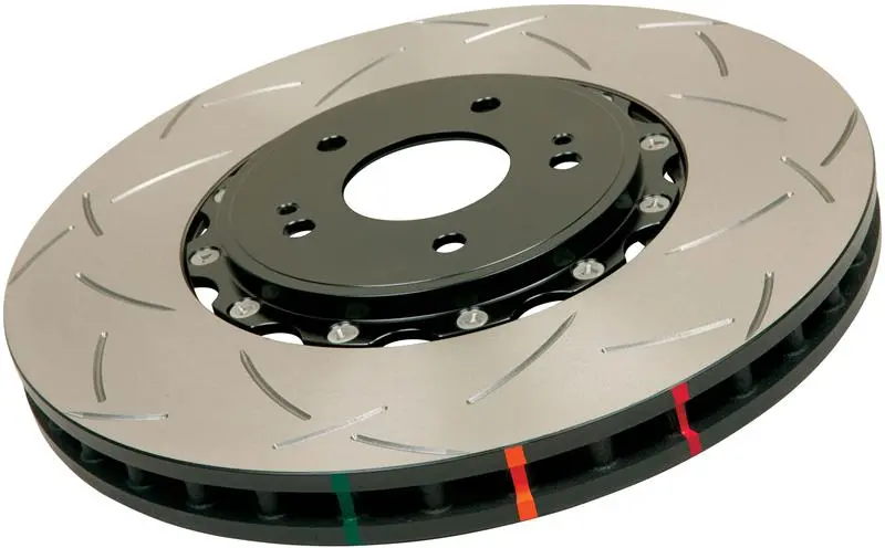 Dba 03-05 Evo 8/9 Front Slotted 5000 Series 2 Piece Rotor Assembled W/ Black Hat 1