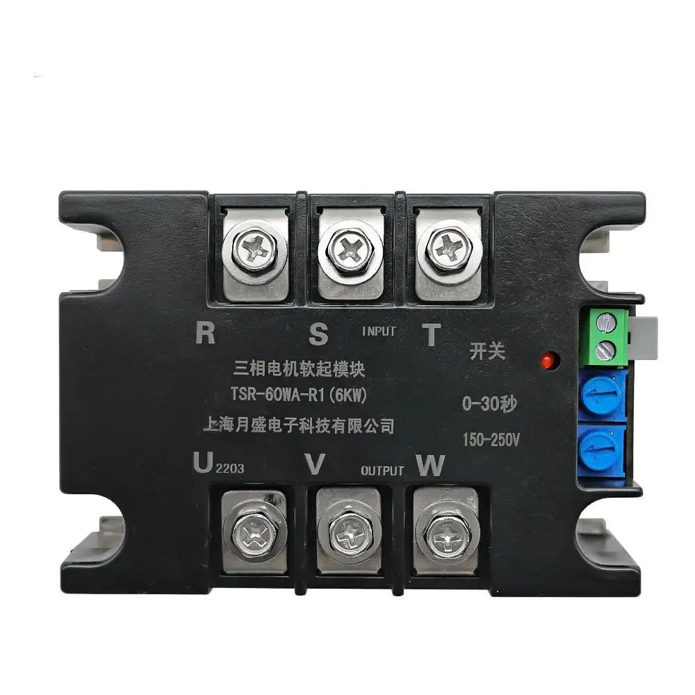 380V Motor Soft Start Module Controller Starter Stop Heat Sink Three-Phase Motor Slow Start 1Kw 2Kw 4Kw 6Kw 8Kw 10Kw 15Kw 20Kw 1