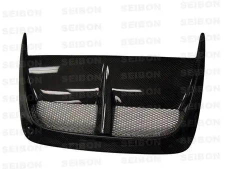 Seibon 08-09 Mitsubishi Evo X Carbon Fiber Hood Scoop - Only Fits Oem Hoods (Not Seibon Hoods) 1