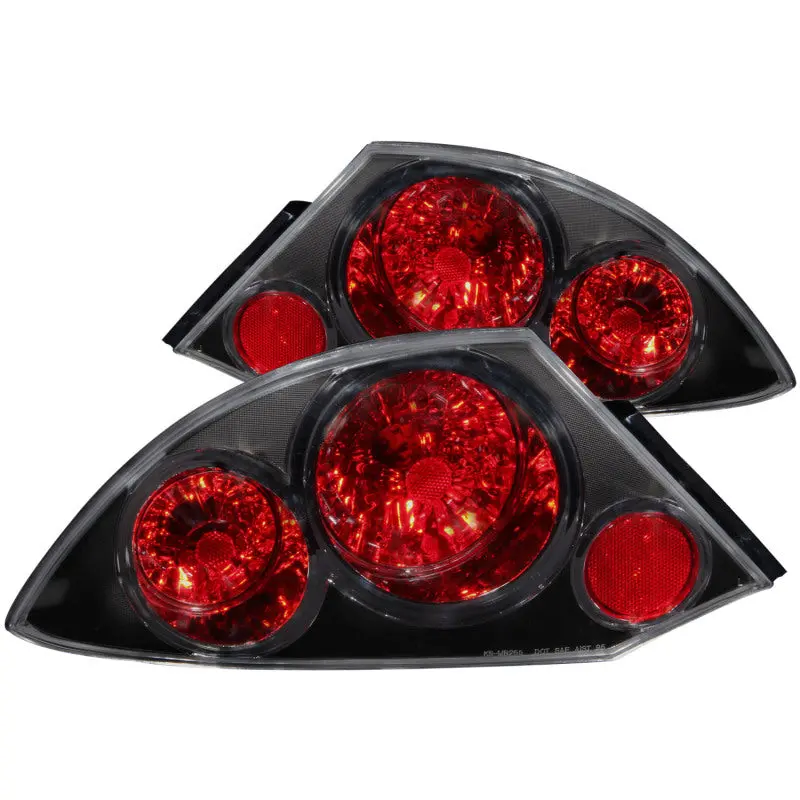 Anzo 2000-2005 Mitsubishi Eclipse Taillights Black 1
