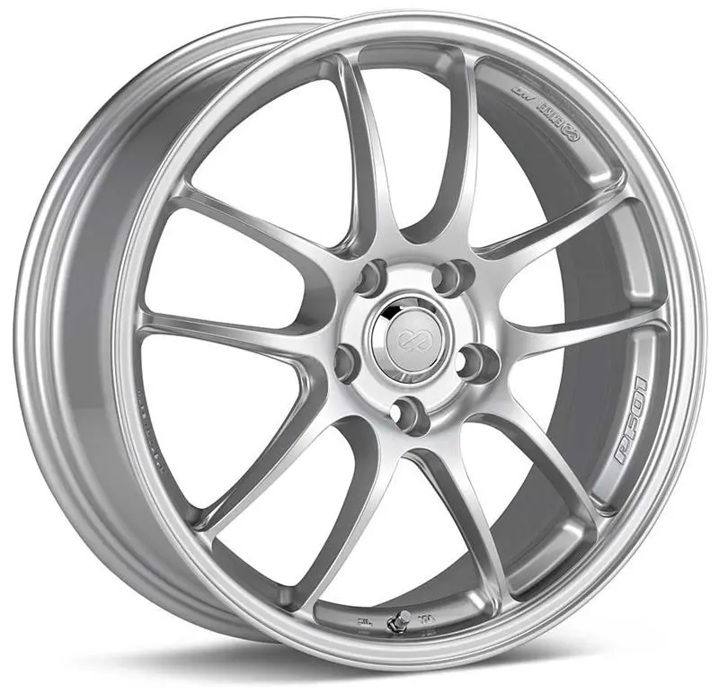 Enkei Pf01 17X8 5X114.3 50Mm Offset Silver Wheel 05-10 Subaru Sti 1