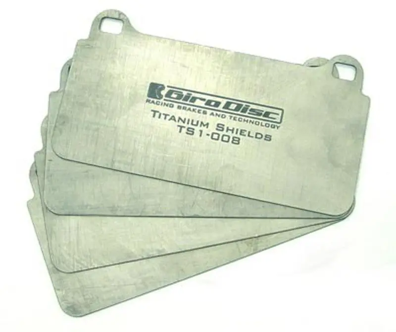 Girodisc 2020 Subaru Wrx (W/Brembo Calipers Performance Pkg) Rear Titanium Pad Shields 1