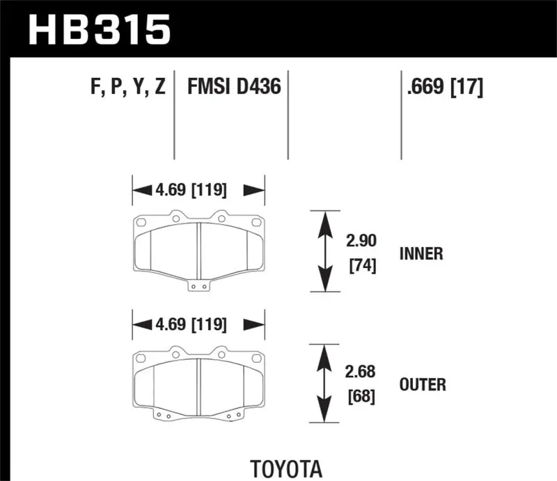 Hawk Lts Street Brake Pads 1