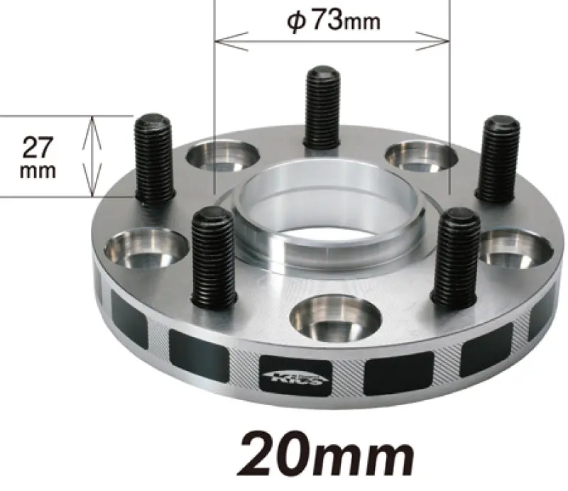 Project Kics 12X1.25 Hub 56Mm 5X100 Wide Tread Spacers - 20Mm 1