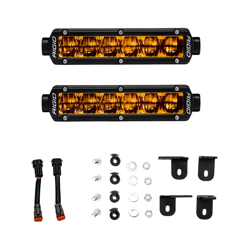 Rigid Industries 2022+ Toyota Tundra 6In Sr-Series Selective Yellow Fog Light Kit 2