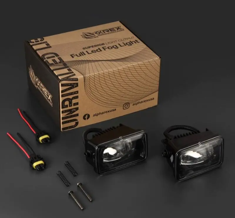 Alpharex 15-20 Ford F150/17-22 Super Duty Doubletap Dual Color Led Projector Fog Lights 1