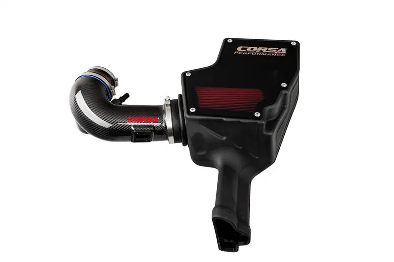 Corsa 2018-2023 Ford Mustang Gt 5.0L V8 Carbon Fiber Air Intake W/ Drytech Filter 1
