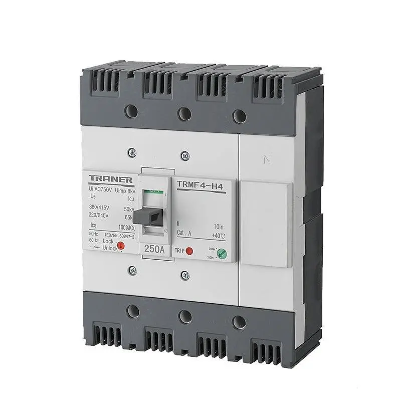 4 ขั้ว Mccb ปรับความร้อนได้ Trmf4-250 230V / 50Ka 4P 100-250A เบรคเกอร์วงจรแม่พิมพ์ 1