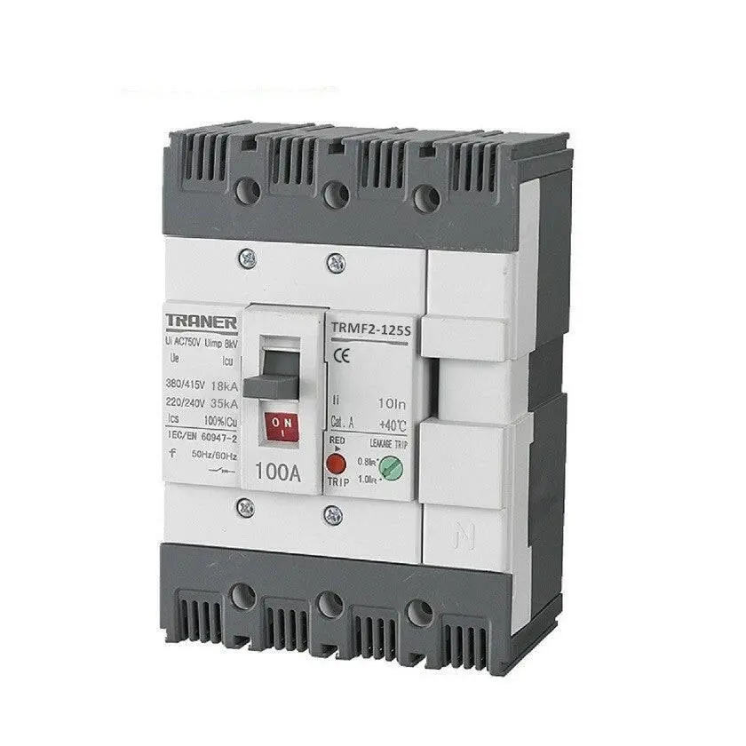 4 Pole Mccb Trmf2-125 415V/18Ka 4P 15-125A Mould Case Circuit Breaker 1