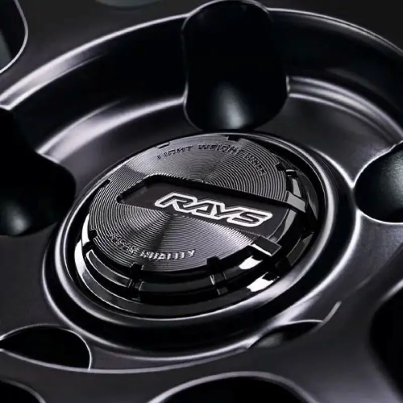 Gram Lights 57Nr Limited Ii 18X8.5 +38 5-120 Semigloss Black Wheel W/ Black Cap/Stickers/Air Valve 2