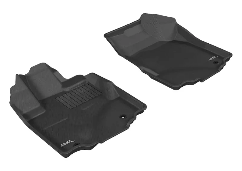 3D Maxpider 2006-2014 Honda Ridgeline Kagu 1St Row Floormat - Black 1