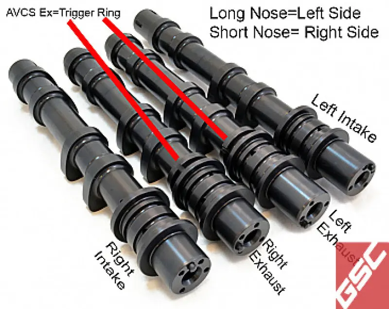 Gsc P-D S2 08+ Sti 272/272 Billet Left Exhaust Cam Only 1