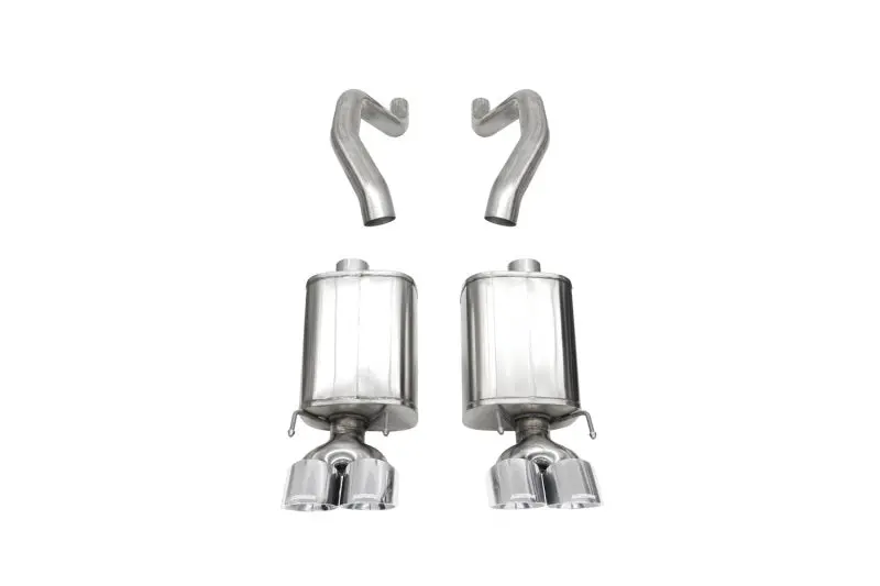 Corsa 06-13 Chevy Corvette C6 Z06 7.0L / 09-13 Zr1 6.2L Polished Axle-Back Exhaust W/4.5In Twin Tips 1