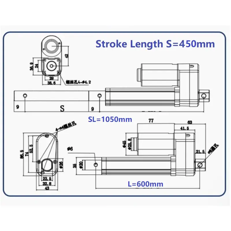 Linear Actuator with Hall Effect Encoder – Precision Position Feedback for Automation Systems - Image 26