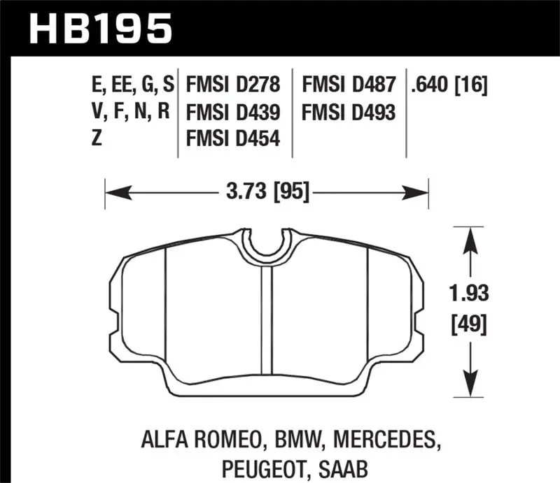Hawk 87-91 Bmw 325I Dtc-70 Front Race Brake Pads 1