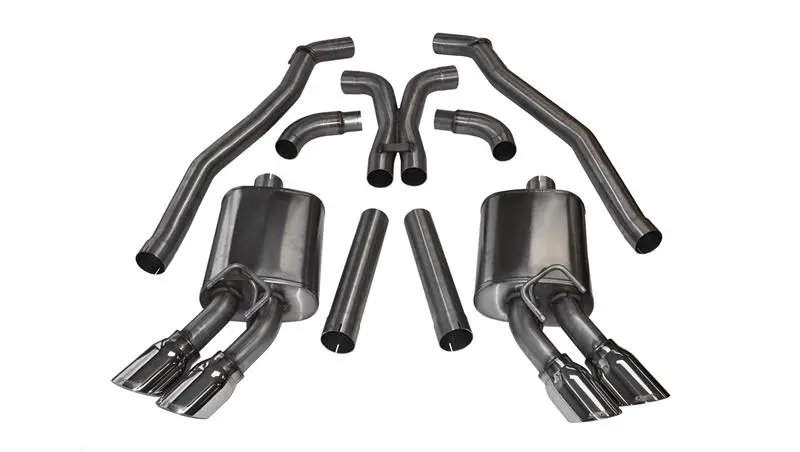 Corsa 2012-2015 Chevrolet Camaro Coupe Zl1 6.2L V8 Polished Sport Cat-Back + Xo Exhaust 1