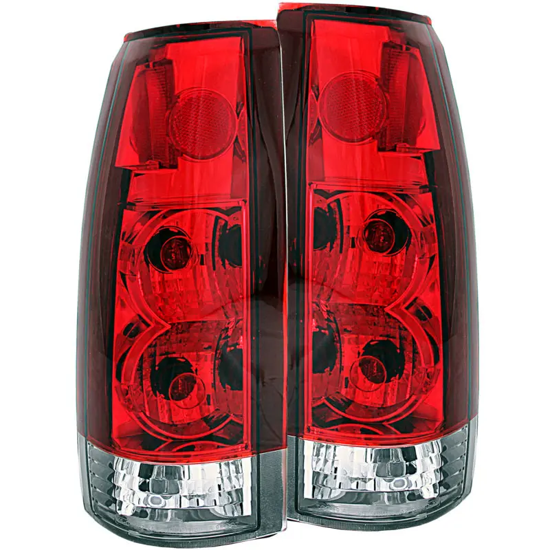 Anzo 1999-2000 Cadillac Escalade Taillights Red/Clear - New Gen 2