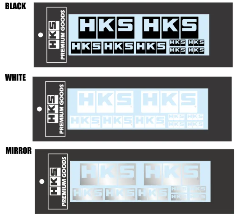 Hks Logo Sticker A La Carte Black 1