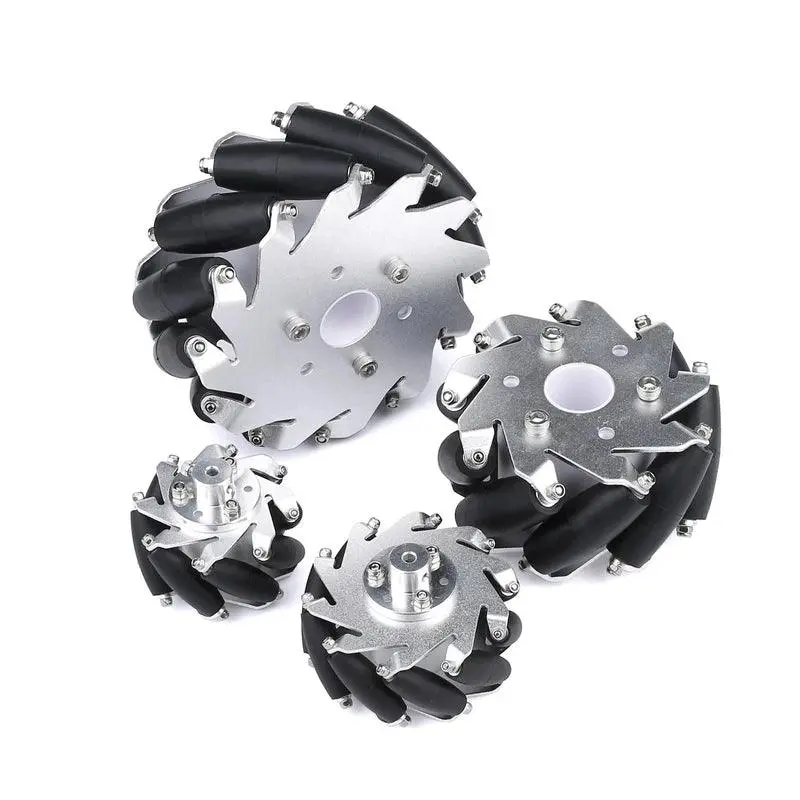 4Pcs Mecanum Wheel Diameter 60Mm 75Mm 100Mm 127Mm Aperture 4/5/6/8/10/12/14/15/16 Mm Omnidirectional Wheel Ros Mobile Platform 1