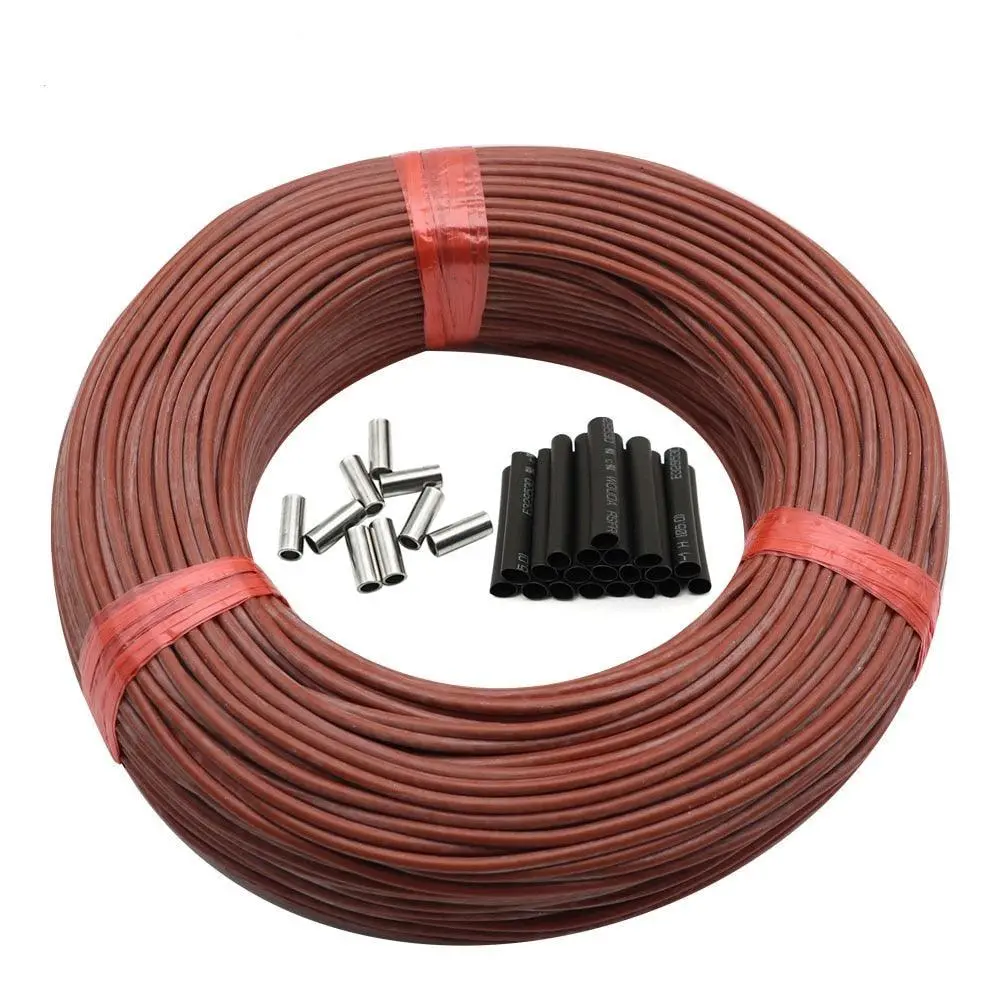 5-100 Meters Infrared Warm Floor Cable 12K 33Ohm/M Electric Carbon Heating Wire Coil 2.0Mm Fiber Wire Floor Hotline Thickening 1