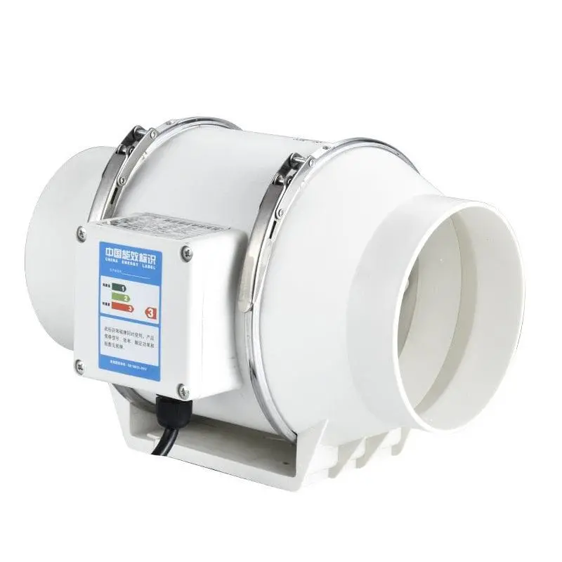 5 Inch 220V Exhaust Fans Home Inline Pipe Duct Fan Kitchen Toilet Extractor Ventilation 1