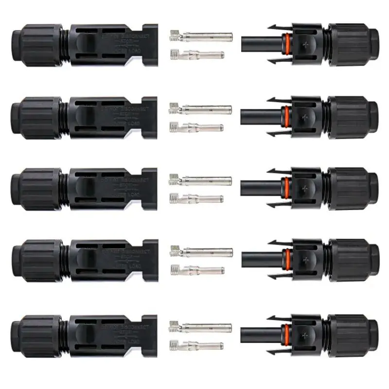 5 Pair Solar Connectors Wholesale Spanner Waterproof Solar Panel Stecker Pvmc Connector For Cable 2.5 4 6Mm2 1