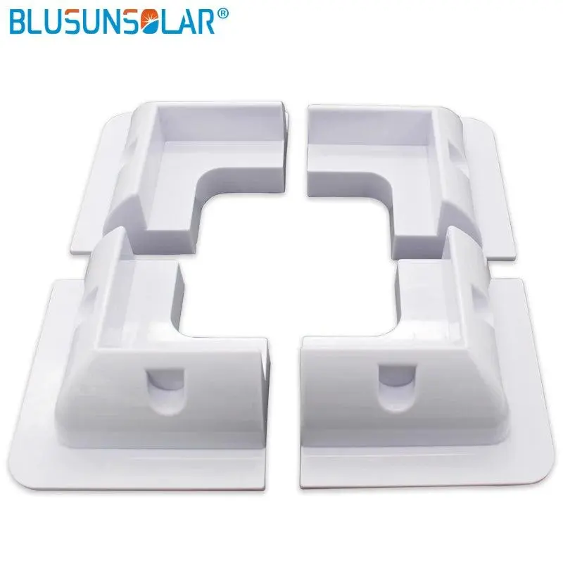 5 Set /Lot 4 X Corner Bracket Set Solar Panel Mounting Kit-White 2