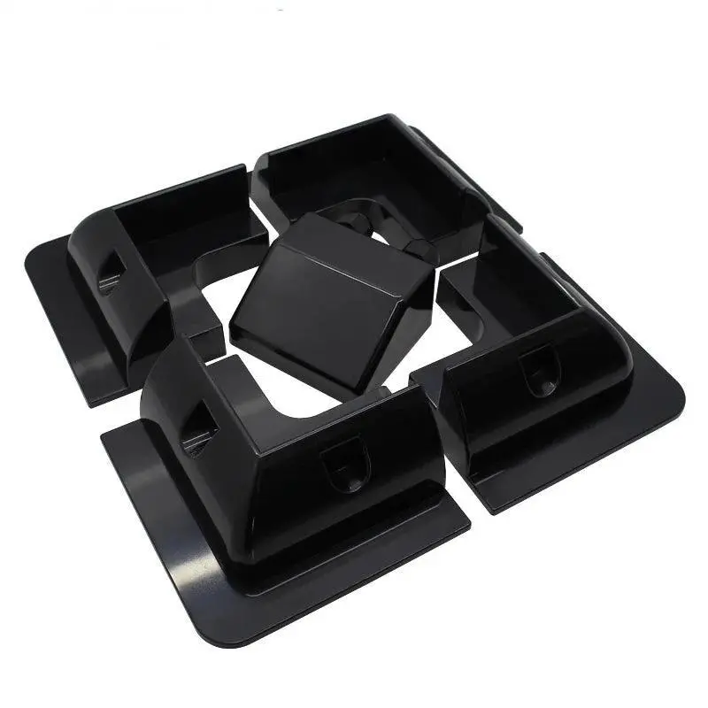 5 Set/Lot Waterproof Abs Black  Solar Panel Corner Mounting Bracket System For Rv 1