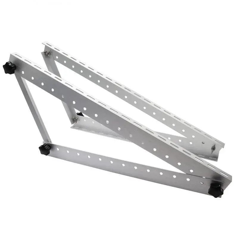 50 Set Triangle Aluminum Oblique Beam And Triangel Back Beam 550Mm 100W 300W Solar Panel Roof Mounting Bracket For Van 1