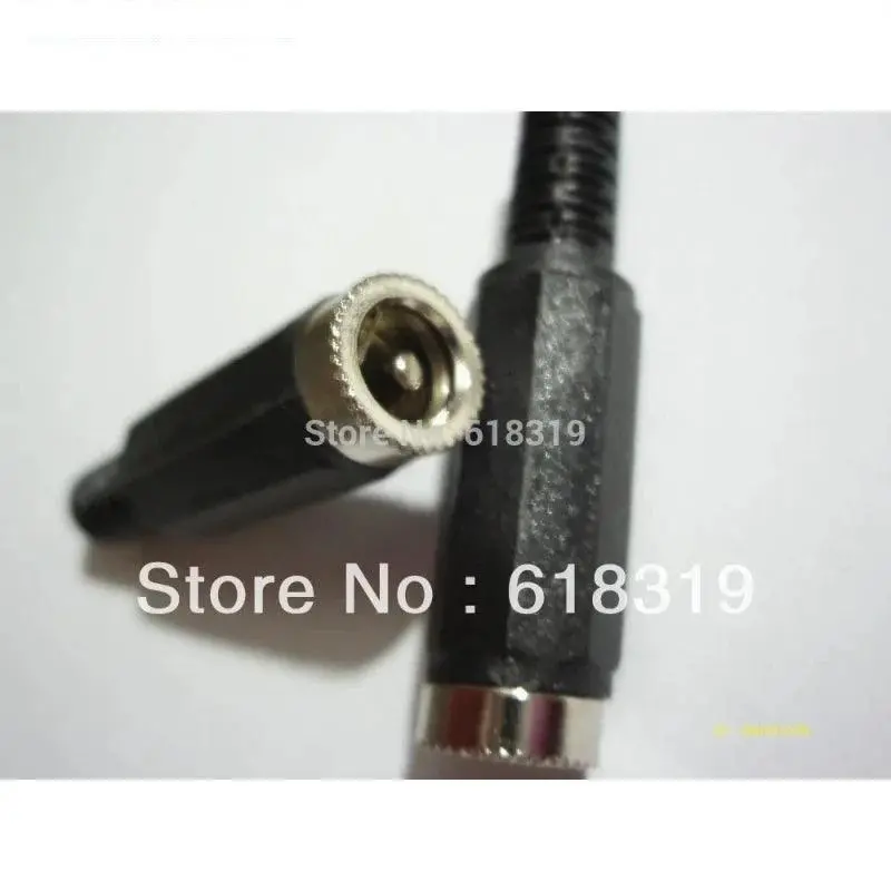 500 Pcs 5.5X2.1Mm Dc Power Cable Female Plug Connect Socket Dc Power Black By Singapore Post 1