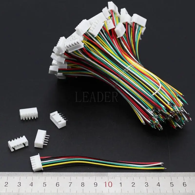 500 Pcs/Lot Jst Xh 5S Lipo Balance Lead Extension Charge Wire 100Mm 26Awg With Connector Pins 1