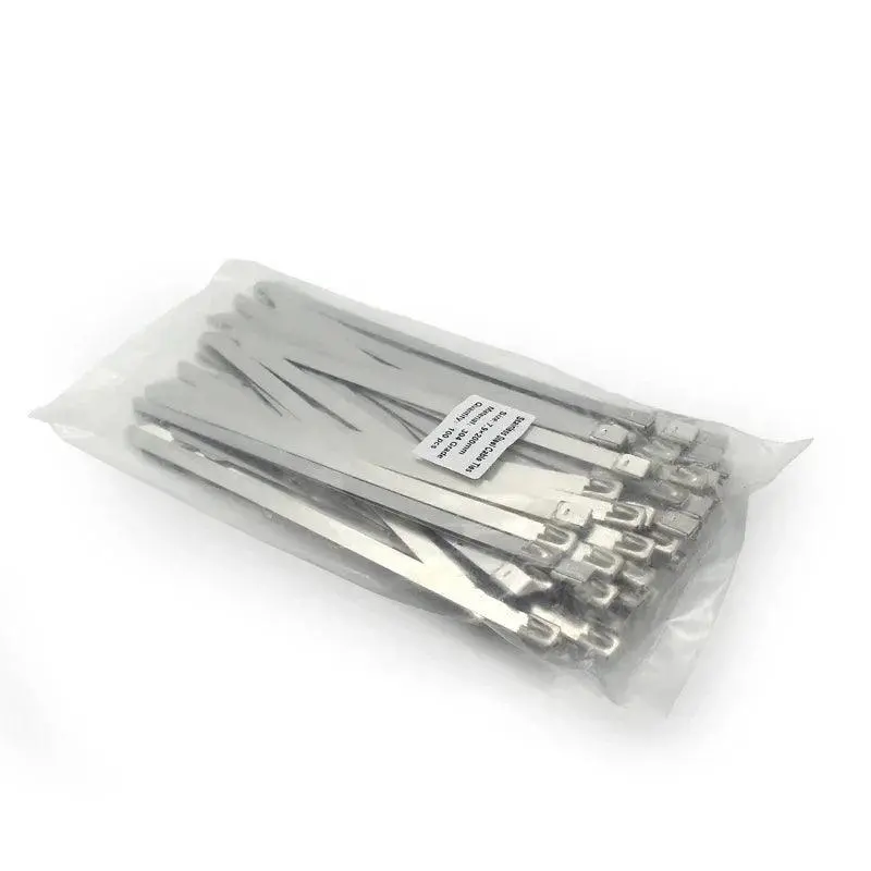 500 Pcs/Lot Material 304 Stainless Cable Tie (Ball Lock)  7.9Mmx500mm 1