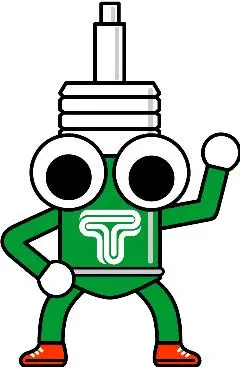 Tein Damper Keychain With Wrench - Green/Black 1