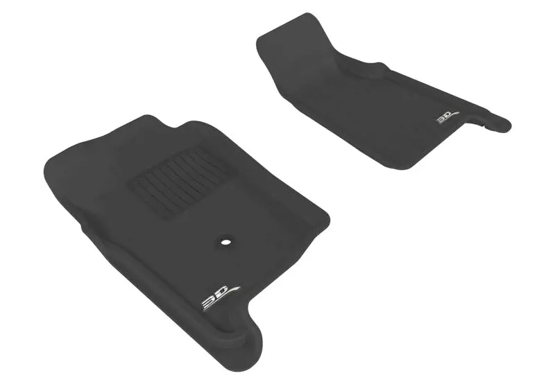 3D Maxpider 04-11 Ford Ranger Regular Cab/Supercab Kagu 1St Row Floormat - Black 1