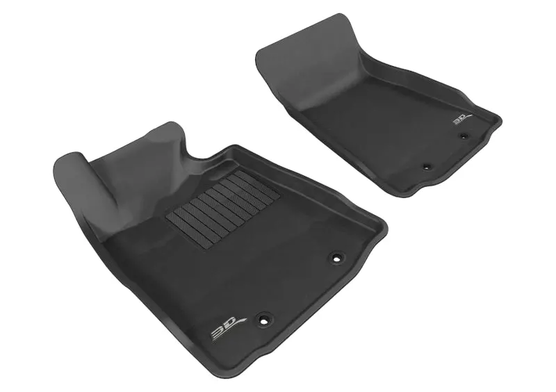 3D Maxpider 2009-2019 Nissan 370Z Kagu 1St Row Floormat - Black 1